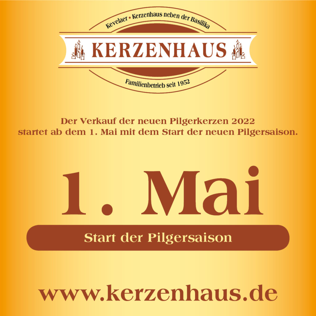 Im Marienwallfahrtsort Kevelaer startet die Pilgersaison 2022 am 1. Mai.